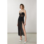 Black Viscose Cocktail Dress