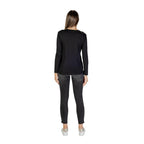 Black Cotton Long Sleeve T-Shirt