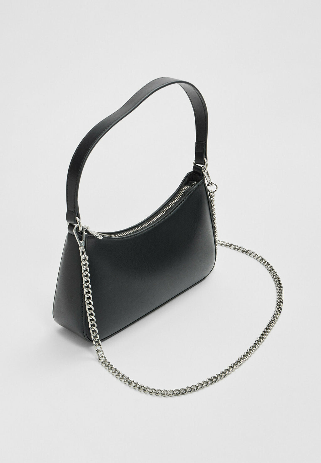 WITH CHAIN DETAIL - Handtas - black