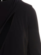 Black Viscose Short Dress
