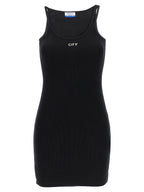 Black Cotton Short Dress