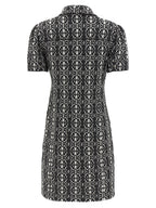 Bicolor Polyester Short Dress