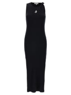 Black Cotton Midi Dress
