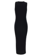 Black Cotton Midi Dress