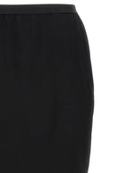 Black Wool Mini Skirt