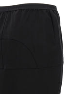 Black Wool Mini Skirt