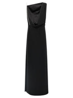 Black Triacetate Long Dress