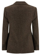 Brown Virgin Wool Blazer