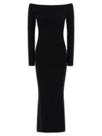 Black Wool Long Dress