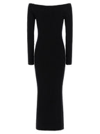 Black Wool Long Dress