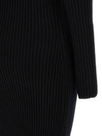 Black Wool Long Dress