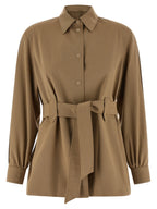 Beige Virgin Wool Blouse