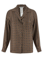Brown Silk Blouse
