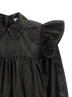 Black Organic Cotton Short Dress