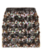 Brown Polyamide Long Skirt