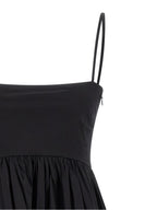 Black Cotton Short Dress