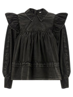 Black Organic Cotton Blouse
