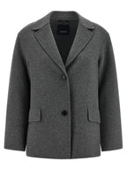 Gray Virgin Wool Blazer