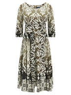 Multicolor Cotton Midi Dress