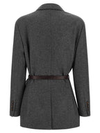 Gray Virgin Wool Blazer