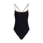 Black Polyamide One-Piece Swimsuit