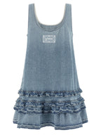 Blue Organic Cotton Short Dress