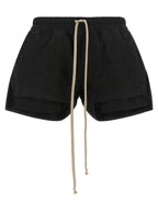 Black Lamb Leather Bermuda Shorts