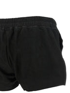 Black Lamb Leather Bermuda Shorts