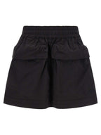 Black Polyamide Long Skirt