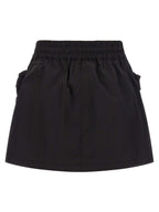 Black Polyamide Long Skirt