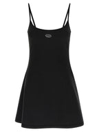 Black Cotton Short Dress