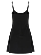 Black Cotton Short Dress