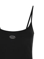 Black Cotton Short Dress