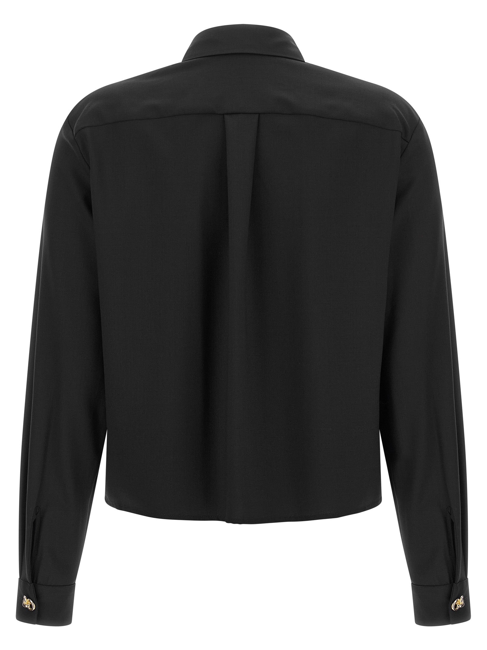 Black Virgin Wool Blouse