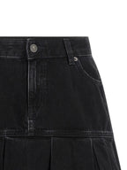 Blue Cotton Long Skirt