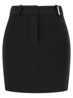 Black Viscose Long Skirt