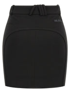 Black Viscose Long Skirt