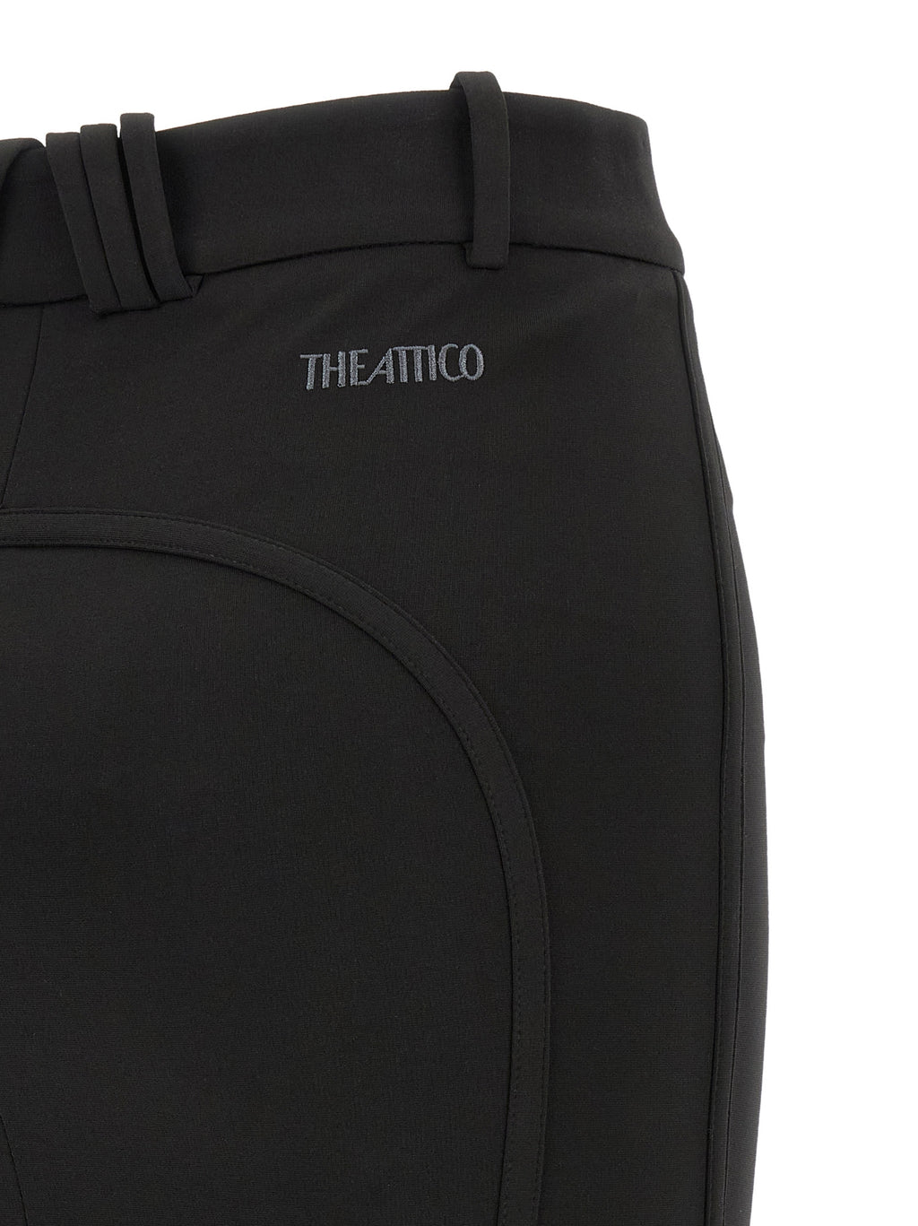 Black Viscose Long Skirt
