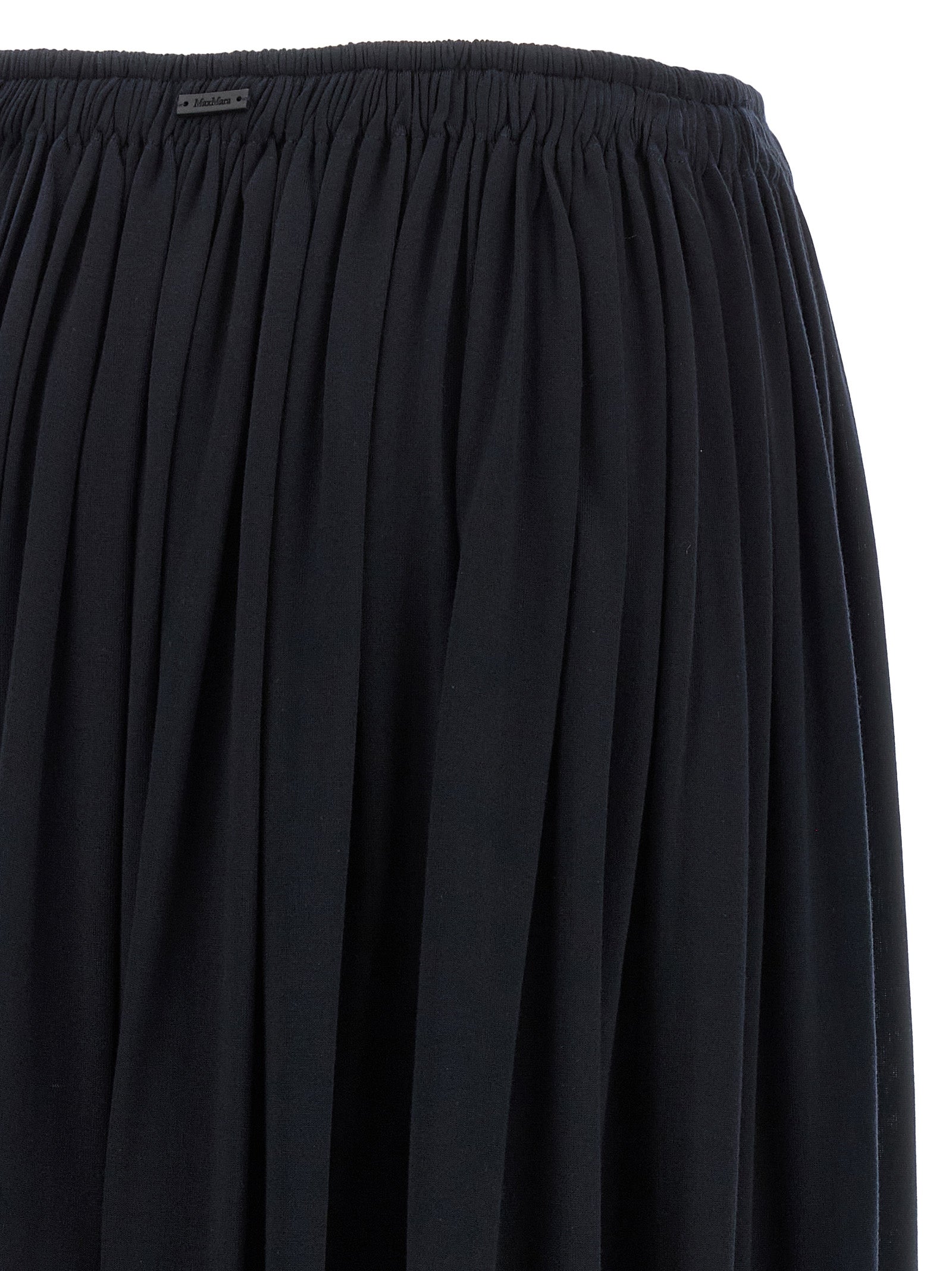 Blue Lyocell Mini Skirt