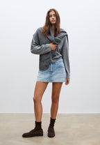 Kokerrok - light-blue denim