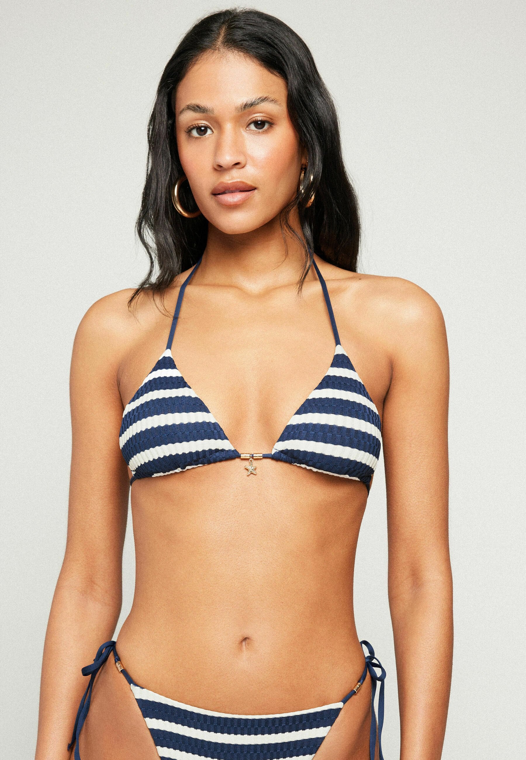 SAILOR STRIPES TRIANGLE - Bikinitop - blue