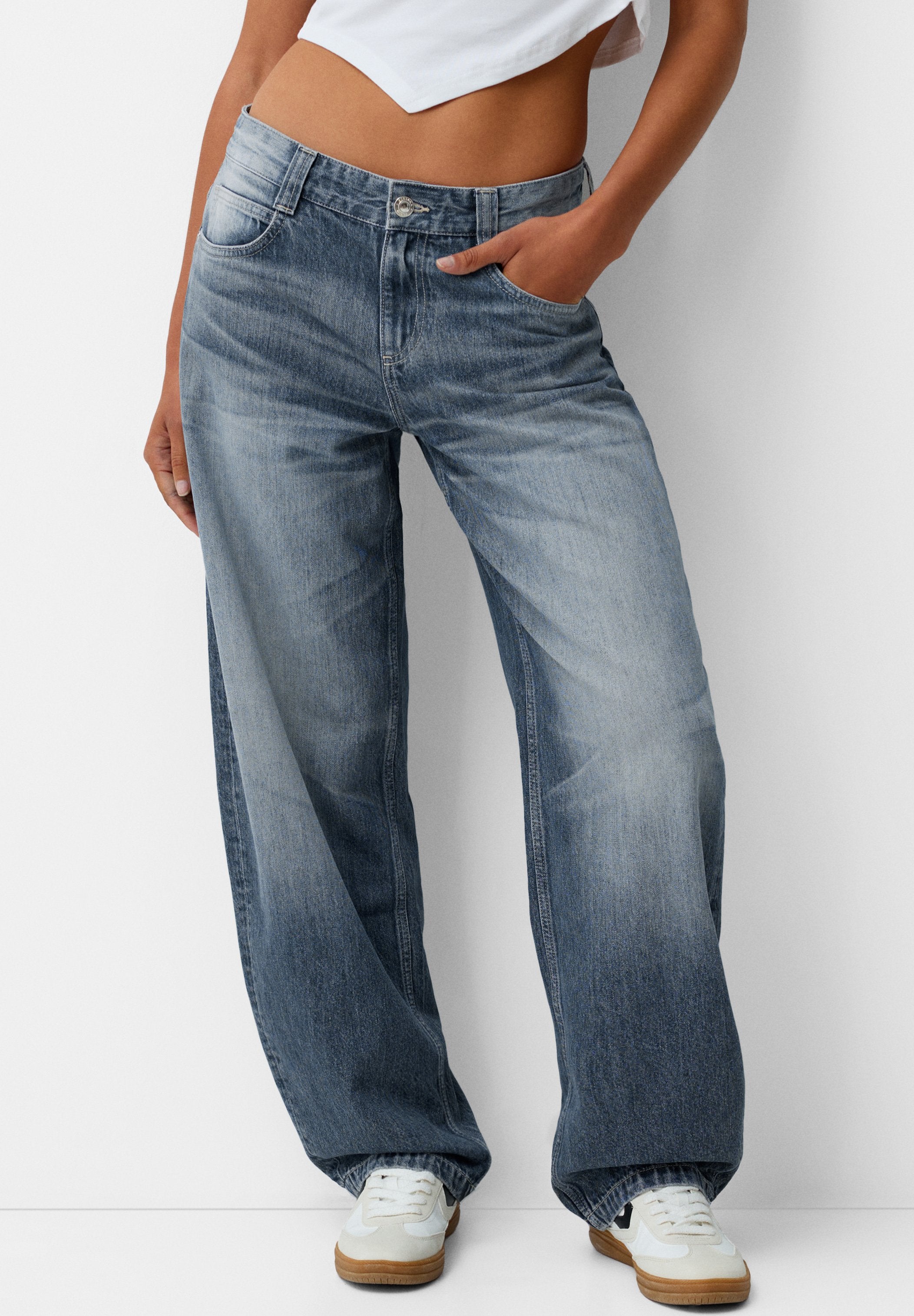 BALLOON - BAGGY - Relaxed fit jeans - dark blue