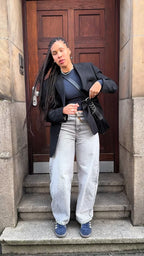 BALLOON - BAGGY - Relaxed fit jeans - grey
