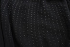Black Neck Wrap Top Blouse
