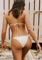 TRIANGLE STUDED - BIKINI TOP - Bikinitop - yellow