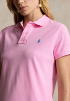 COTTON MESH POLO DRESS - Sweater dress - carmel pink