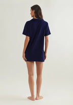 COLLAR DRESS - Dress - navy