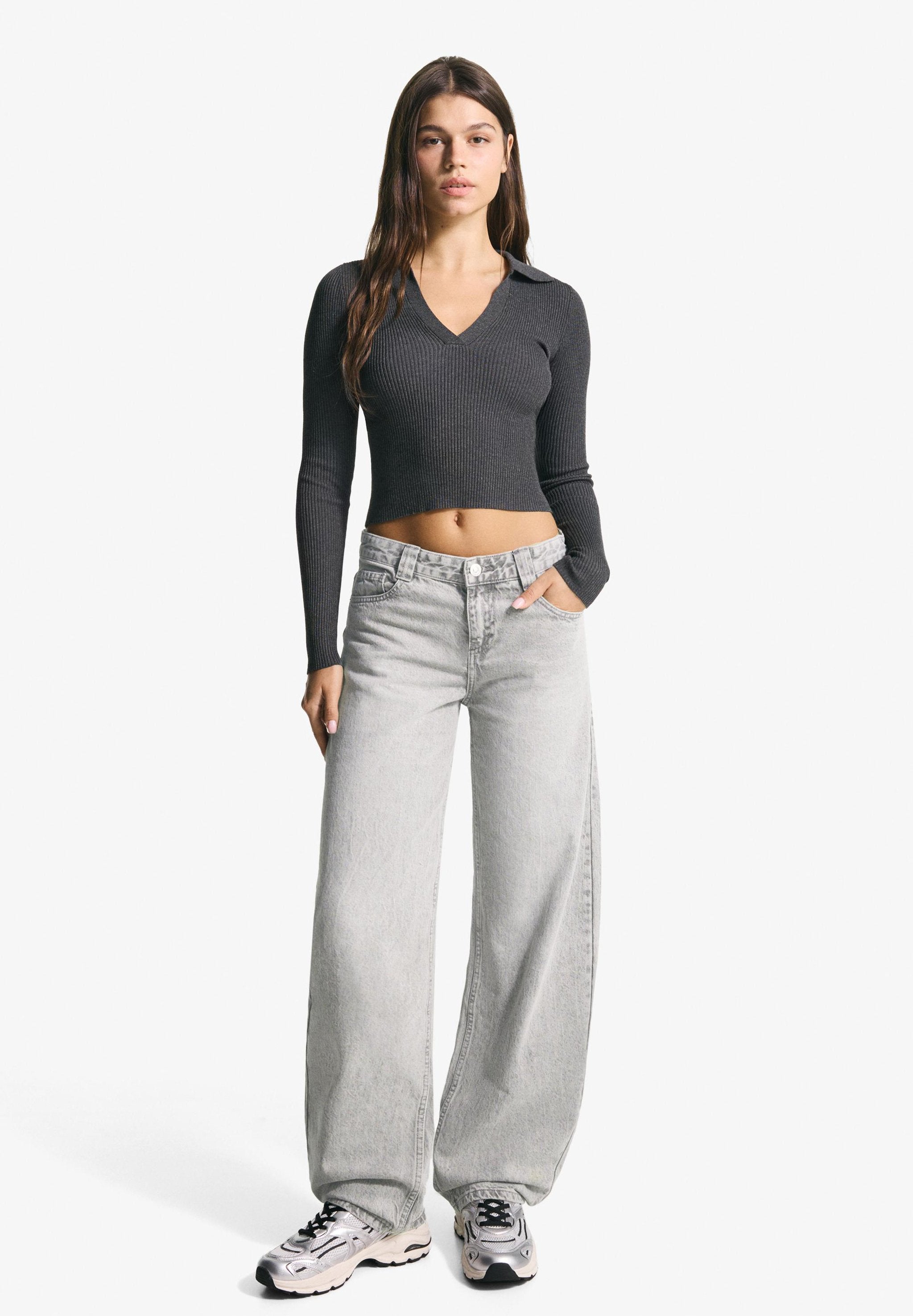 BALLOON - BAGGY - Relaxed fit jeans - grey