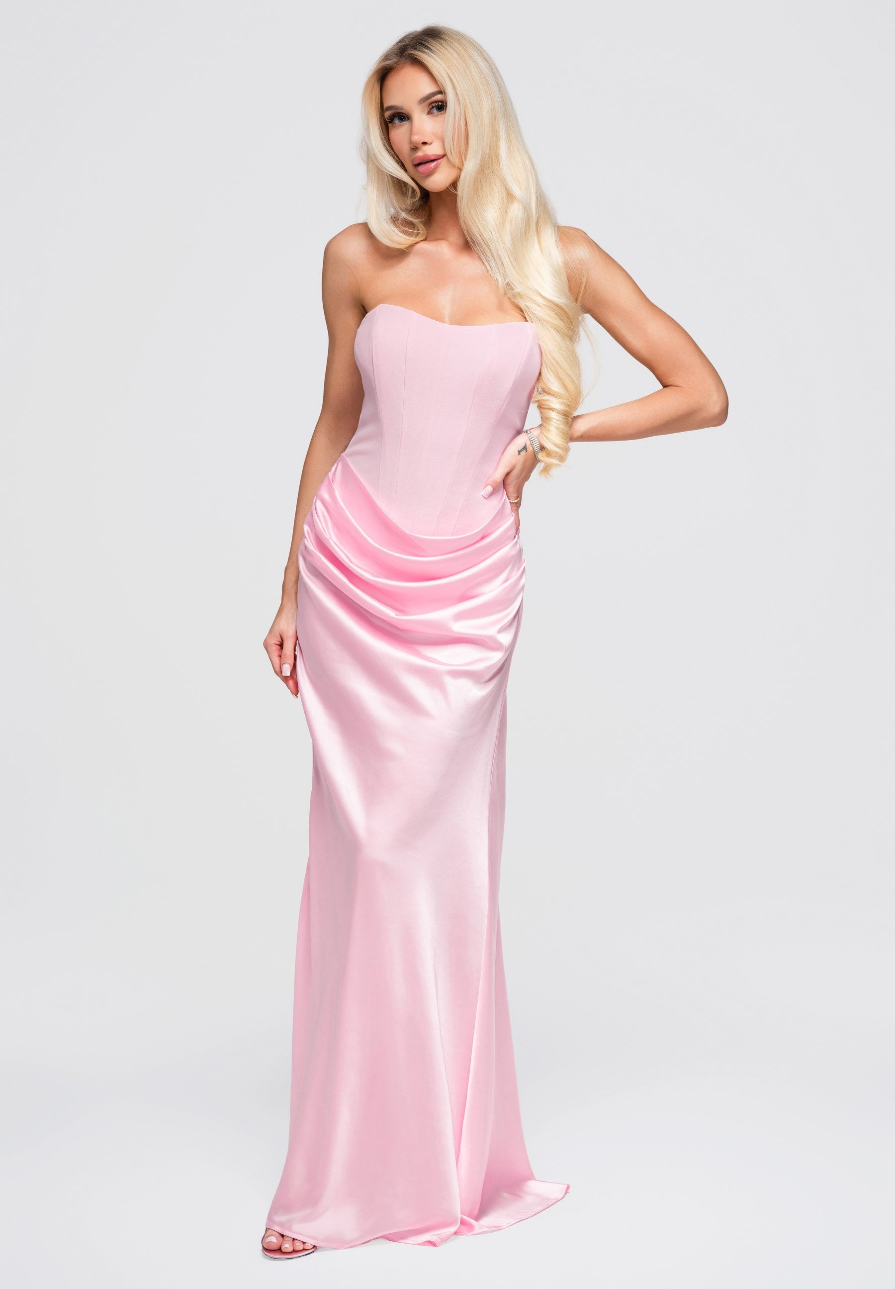 DRESS LA-OM-DLR392 - Galajurk - pink