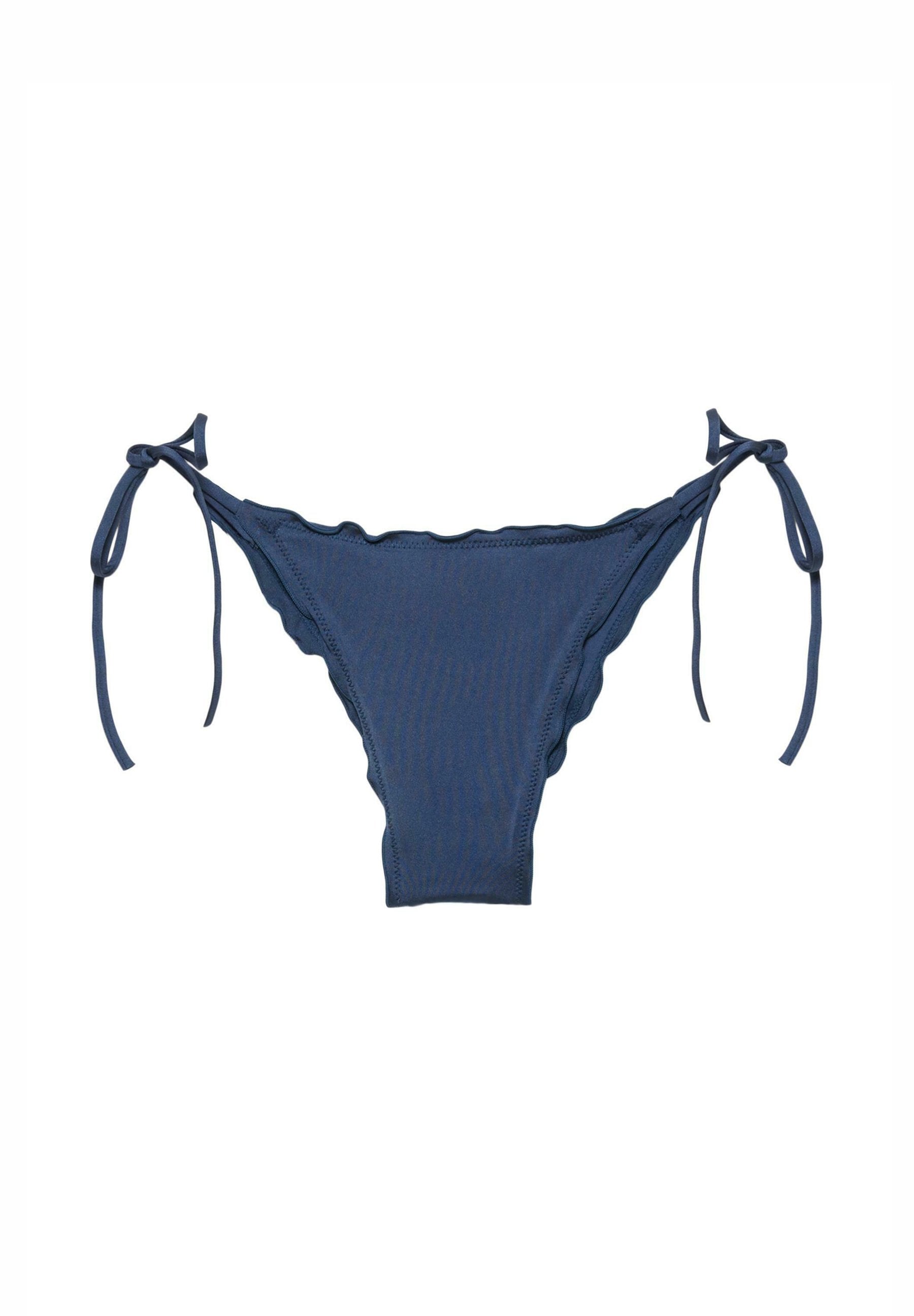 RUFFLED BIKINI BOTTOMS - Bikinibroekje - blue